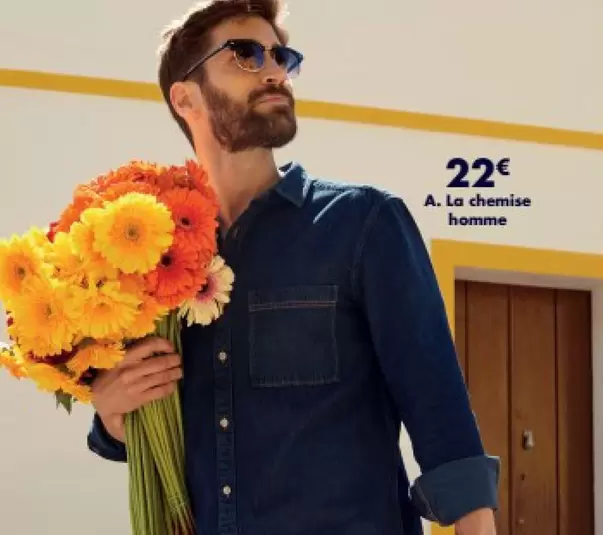 La Chemise Homme offre à 22€ sur Kiabi