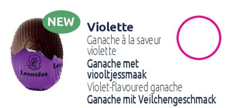 Leonidas - Violette Ganache À La Saveur Violette offre sur Leonidas