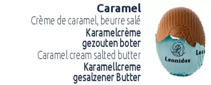 Leonidas - Caramel Creme De Caramel, Beurre Sale offre sur Leonidas