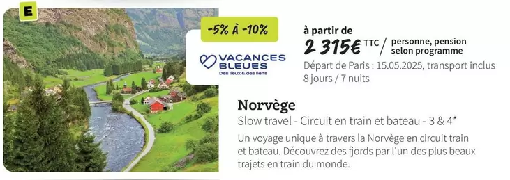 Norvège offre à 2315€ sur Macif