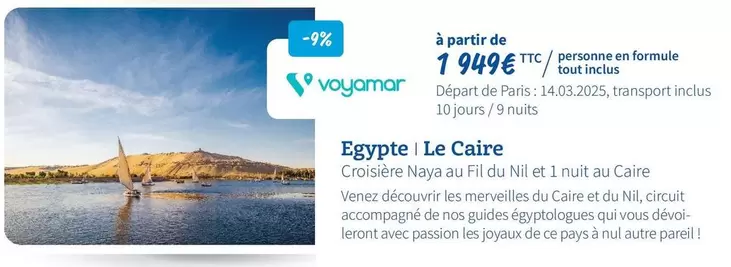 Egypte Le Caire offre à 1949€ sur Macif