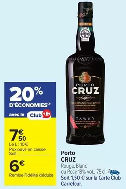 Carrefour - Porto Cruz offre à 7,5€ sur Carrefour Contact