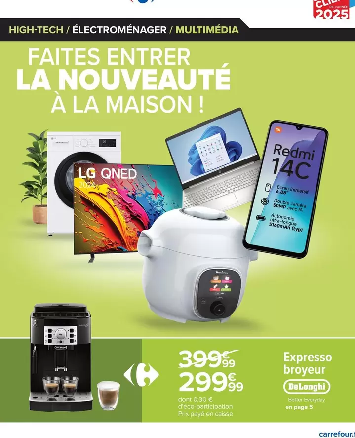 LG - Expresso Broyeur offre à 299,99€ sur Carrefour Contact