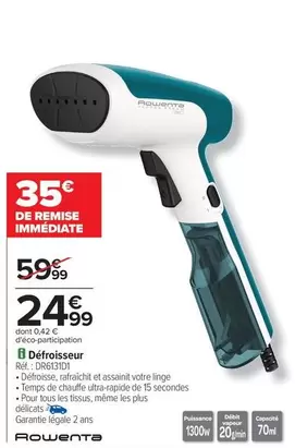 TOUS - Défroisseur offre à 24,99€ sur Carrefour Contact