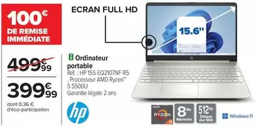 Écran - Ordinateur Portable offre à 399,99€ sur Carrefour Contact