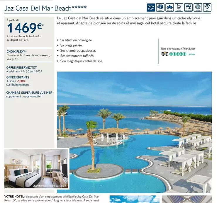Jaz Casa Del Mar Beach offre à 1469€ sur TUI