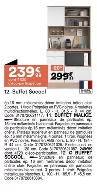 Chêne - Buffet offre à 239,99€ sur BUT