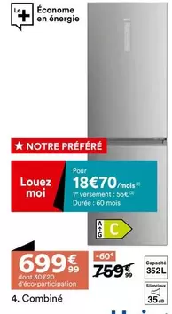 Combiné offre à 699,99€ sur BUT