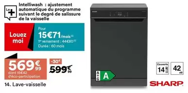 Db - Lave-vaisselle offre à 599,99€ sur BUT