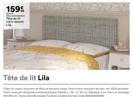 Tête De Lit offre à 159,99€ sur BUT