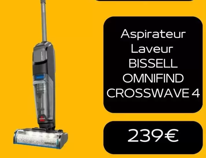 Bissell - Aspirateur Laveur OmniFind CrossWave 4 offre à 239€ sur Electro Dépôt