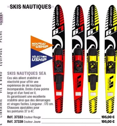 Skis Nautiques Sea offre à 195€ sur Uship