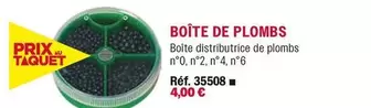 Boîte De Plombs offre à 4€ sur Uship