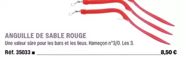 Anguille De Sable Rouge offre à 8,5€ sur Uship