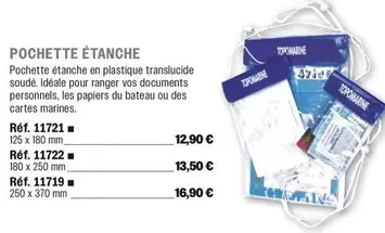 Pochette Étanche offre à 12,9€ sur Uship
