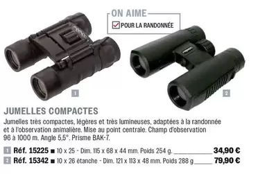 Jumelles Compactes offre à 34,9€ sur Uship
