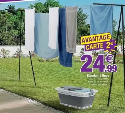 Étendoir À Linge offre à 24,99€ sur Bazarland