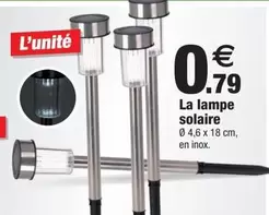 La Lampe Solaire offre à 0,79€ sur Bazarland