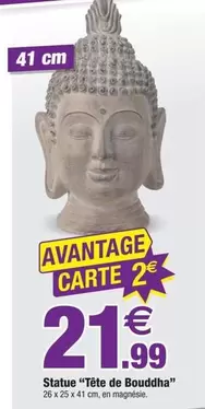 Statue "Tête De Bouddha" offre à 21,99€ sur Bazarland