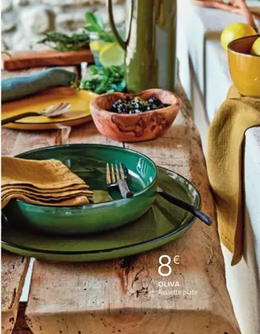 Oliva Assiette Plate offre à 8€ sur Alinéa