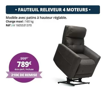 Fauteuil Releveur 4 Moteurs offre à 789€ sur Distri Club Médical