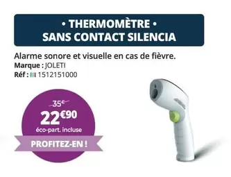 Thermomètre Sans Contact Silencia offre à 22,9€ sur Distri Club Médical