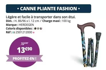 Canne Pliante Fashion offre à 13,9€ sur Distri Club Médical