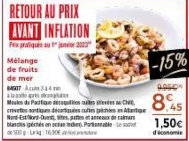 Mélange De Fruits De Mer offre à 8,45€ sur Maison Thiriet