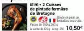 2 Cuisses De Pintade Fermière De Bretagne offre à 10,5€ sur Maison Thiriet