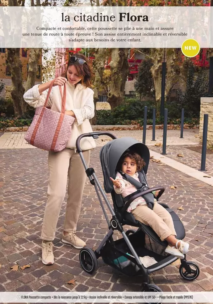 Flora Poussette Compacte offre sur Orchestra