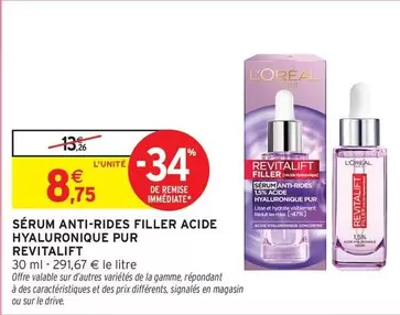 Signal - Sérum Anti-rides Filler Acide offre à 8,75€ sur Intermarché Contact