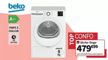 Beko - Sèche-linge offre à 479,99€ sur Conforama