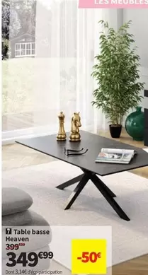 Table Basse Heaven offre à 349,99€ sur Conforama