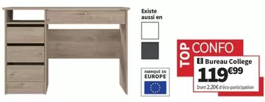 Bureau College offre à 119,99€ sur Conforama