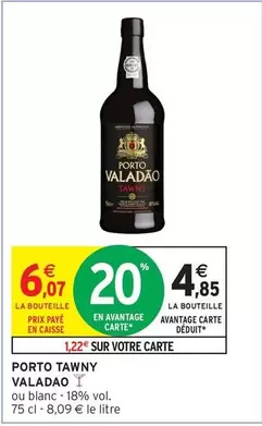 Porto Tawny offre à 4,85€ sur Intermarché