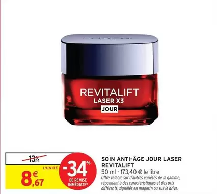 Signal - Soin Anti-âge Jour Laser Revitalift offre à 8,67€ sur Intermarché