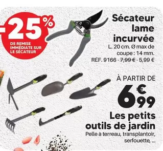 Sécateur Lame Incurvée offre à 6,99€ sur Shopix