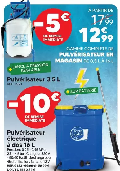 Pulvérisateur Électrique À Dos   offre à 12,99€ sur Shopix