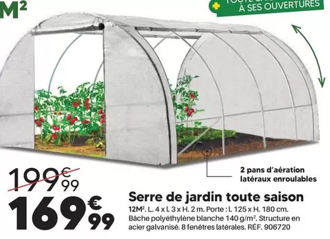 Serre De Jardin Toute Saison offre à 169,99€ sur Shopix