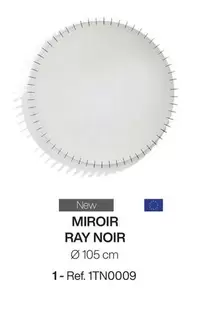 Miroir Ray Noir offre sur Gautier