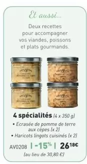 4 Spécialités offre à 26,18€ sur Comtesse du Barry