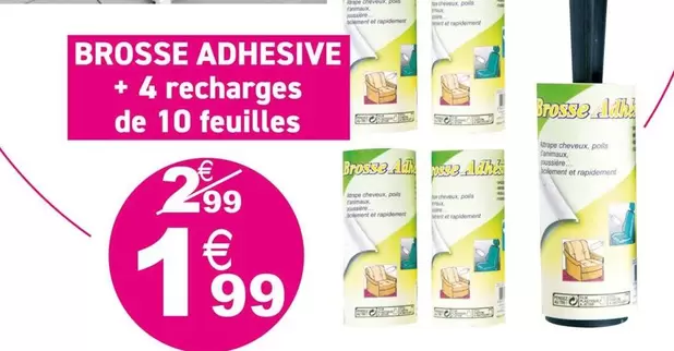 Brosse Adhesive offre à 1,99€ sur KANDY