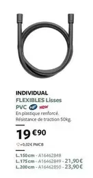 Individual Flexibles Lisses PVC offre à 19,9€ sur Espace Aubade