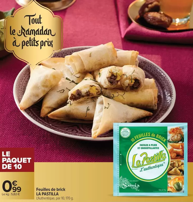 La Pastilla - Feuilles De Brick offre à 0,99€ sur Carrefour Contact