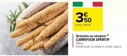 Carrefour - Gressins Au Sésame offre à 3,5€ sur Cora