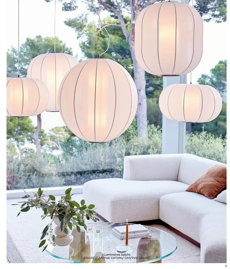 Luminaires Satchi GNO327 offre sur La Redoute