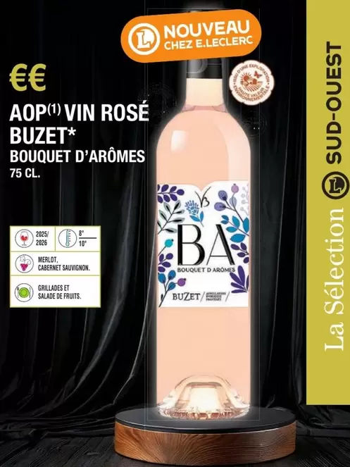 E.Leclerc - Aop Vin Rosé offre sur E.Leclerc
