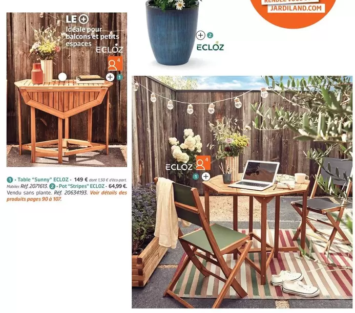 Table "sunny" offre à 149€ sur Jardiland