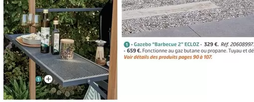 Ecloz - Gazebo "Barbecue 2"  offre sur Jardiland