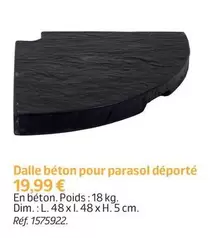 Dalle Béton Pour Parasol Déporté offre à 19,99€ sur Jardiland